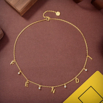 Fen Gold Diamond Necklace