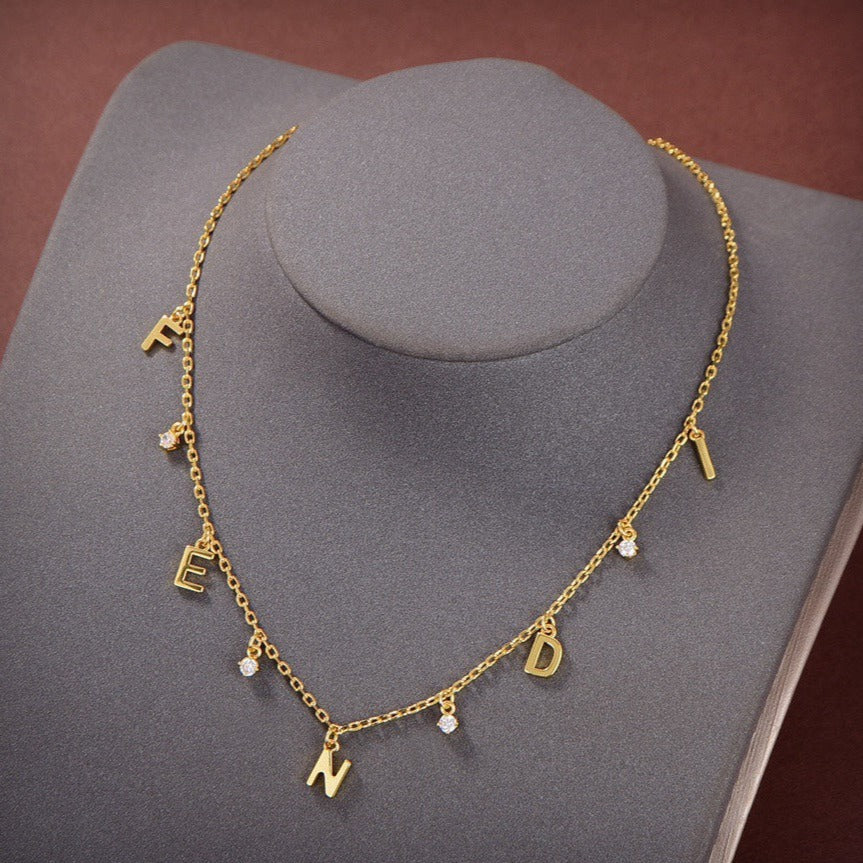 Fen Gold Diamond Necklace