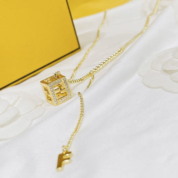 Ff Gold Diamond Necklace
