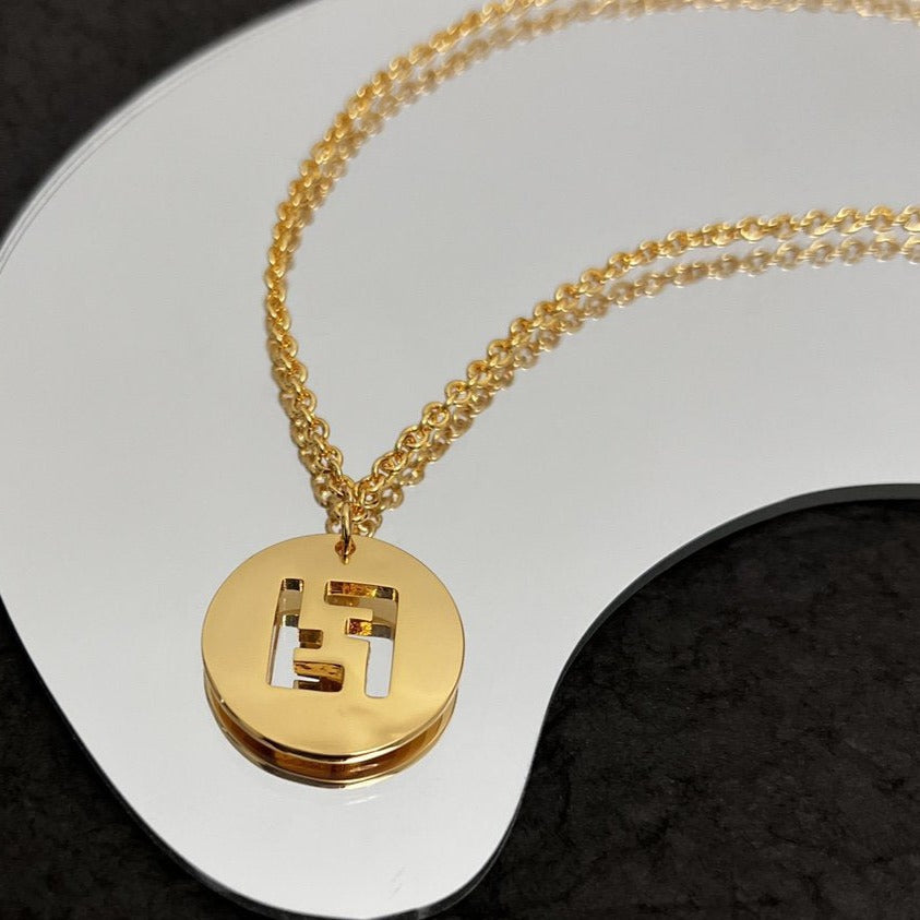 Ff Necklace Gold