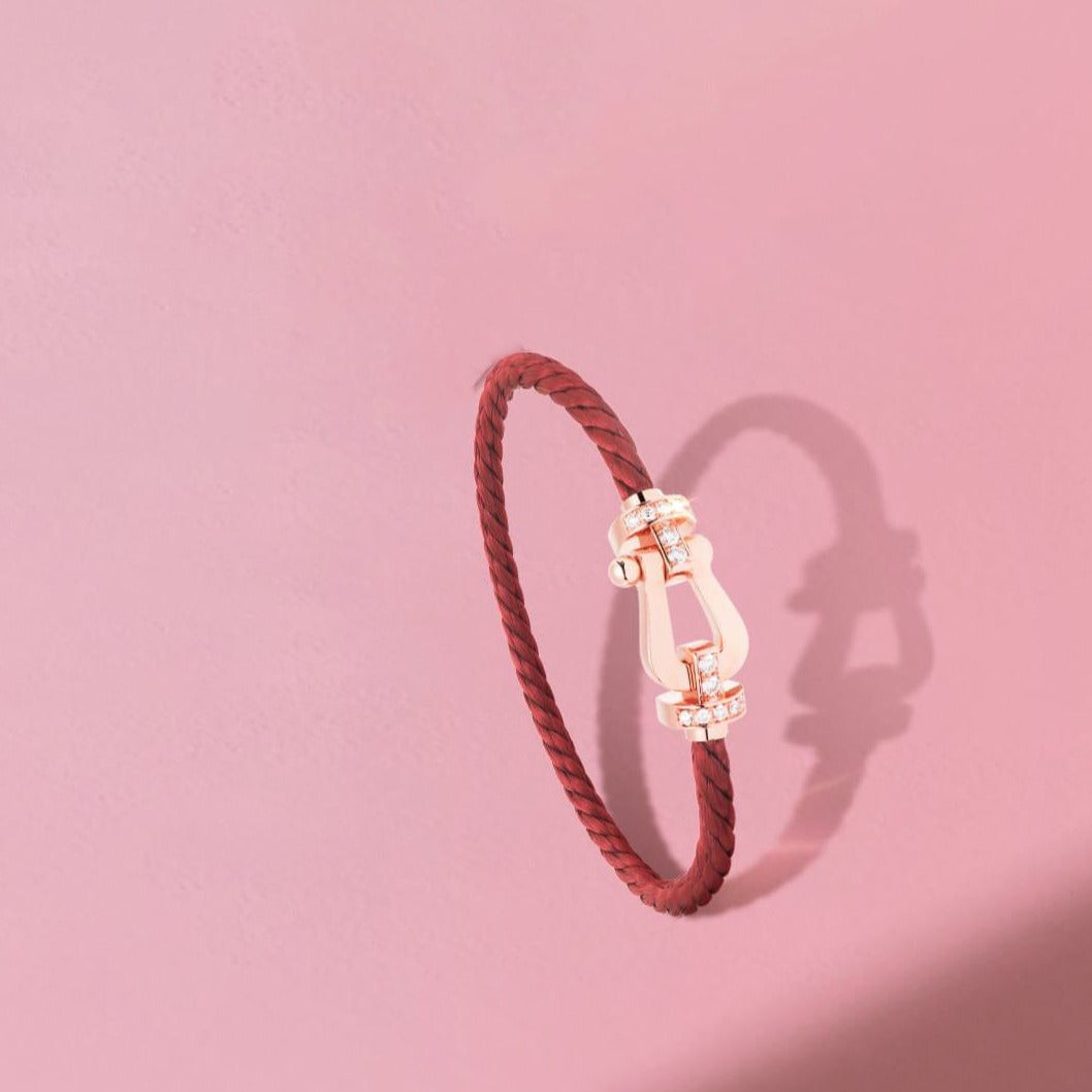 Force 10 Half Diamond Pink Gold Red Corderi Large And Medium Model