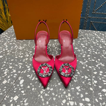 LV Met Slingback Pump Red