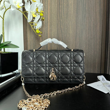 Miss CD 21CM Black Lambskin