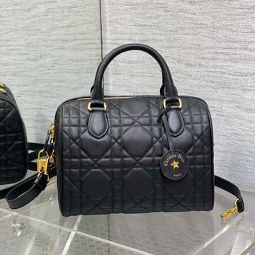 CD Groove 25CM Black Calfskin Gold Hardware