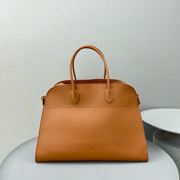 The Row Margaux 10 Brown Leather