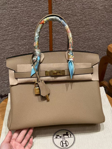 HM Birkin 40CM Beige Marfa Togo Leather Gold Hardware