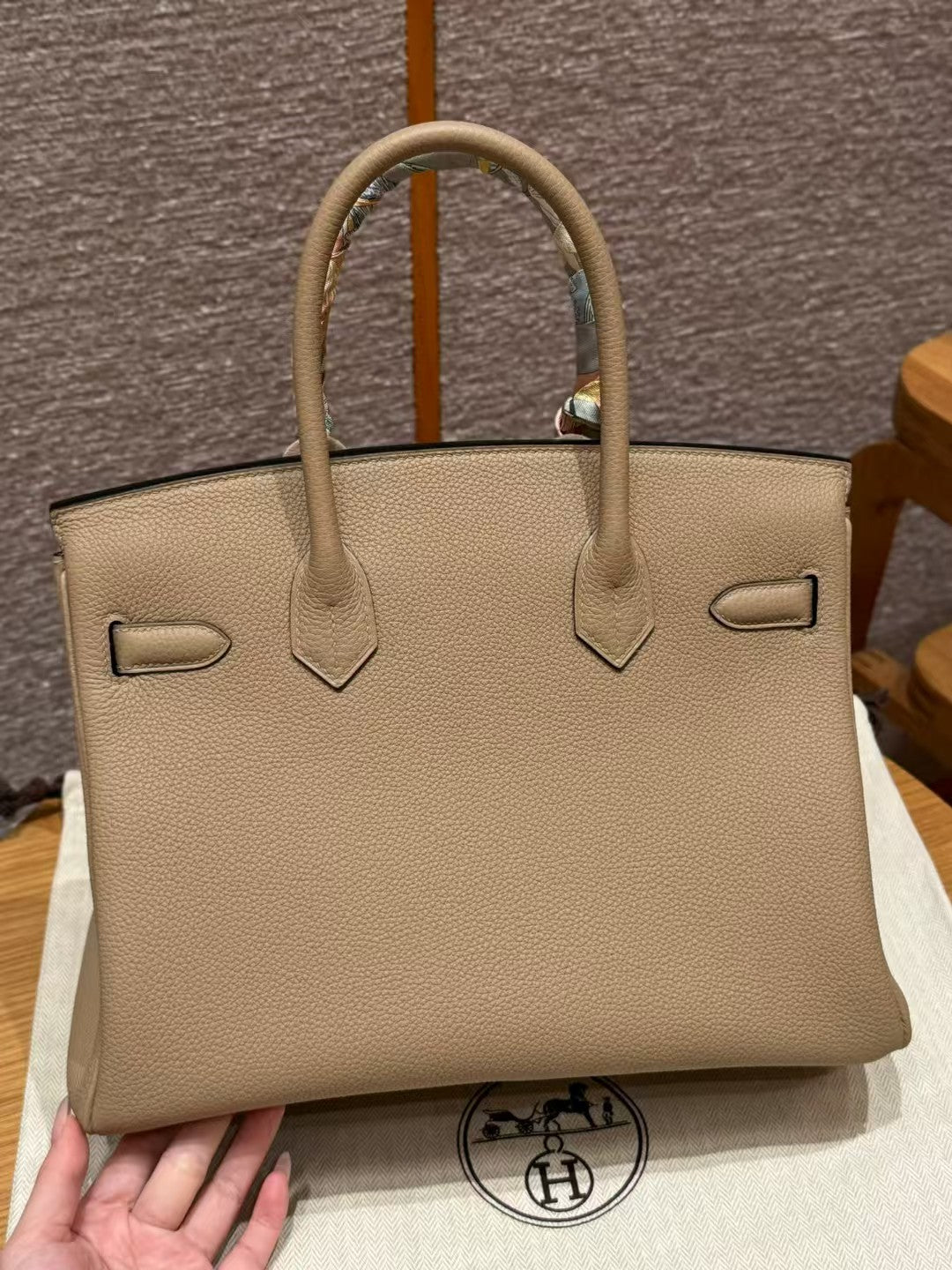 HM Birkin 40CM Beige Marfa Togo Leather Gold Hardware