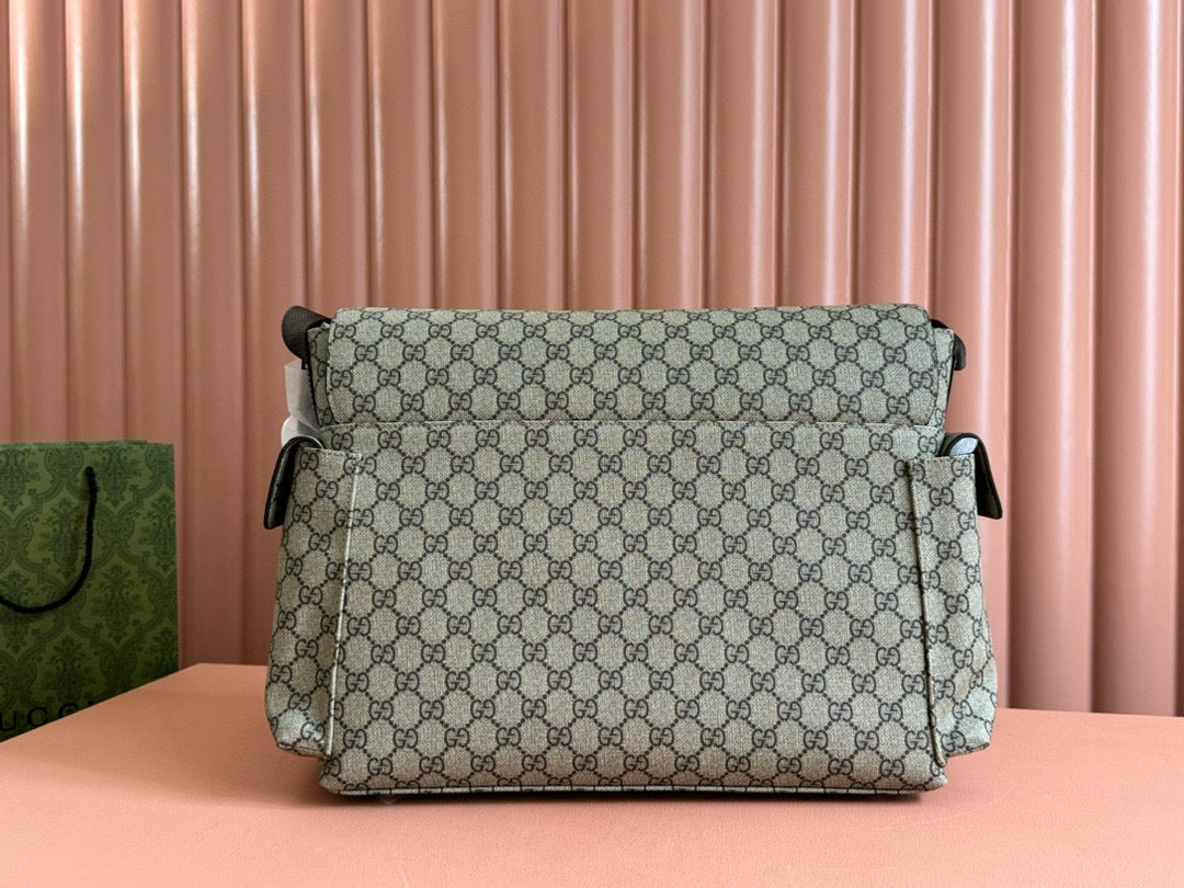 Gc Large Changing Bag Beige Ebony Monogram Canvas