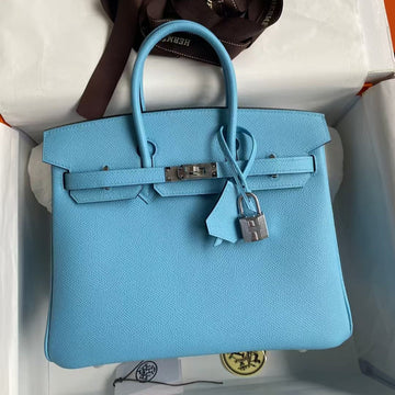 HM Birkin Cloud Blue Epsom Silver Hardware (need 25 Days To Prepare Goods)