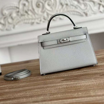 HM Kelly 19CM Pale Blue Epsom Leather