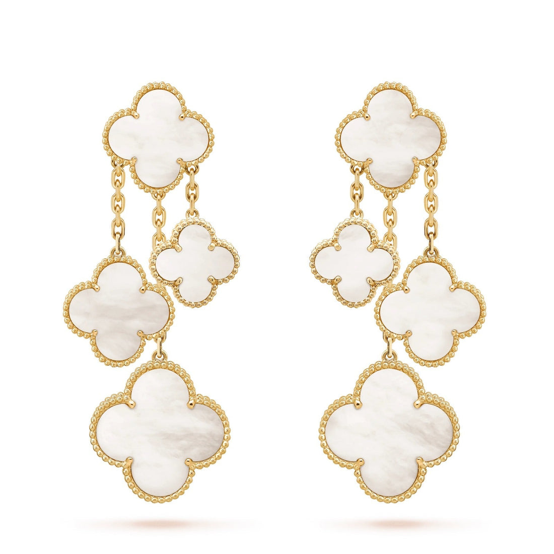 Eclover Mop 4 Motifs Gold Earrings