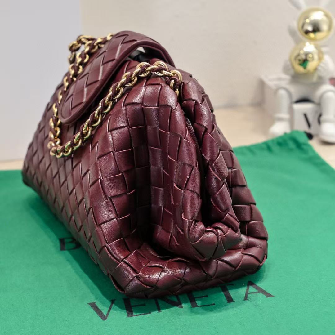 Bv Lauren 1980 31.5cm Burgundy Lambskin