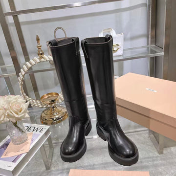 Miu Miu 2025 Boot Black Cowhide 177518