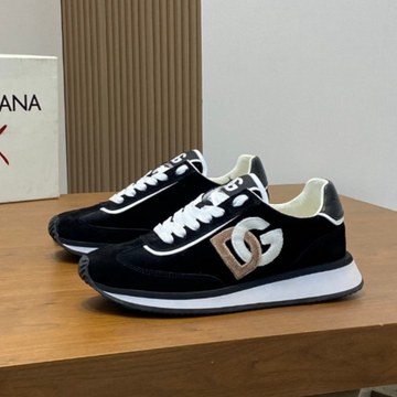Dolce & Gabbana 2025 Dg Cushion Sneaker Black Suede