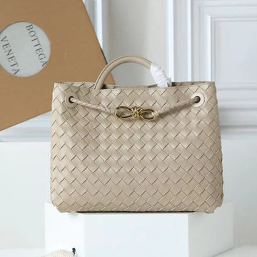 Bottega Veneta 2026 Andiamo Bag 32CM Beige Lambskin