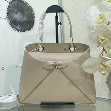 CD 26S Small Cigale Bag Light Taupe Lambskin