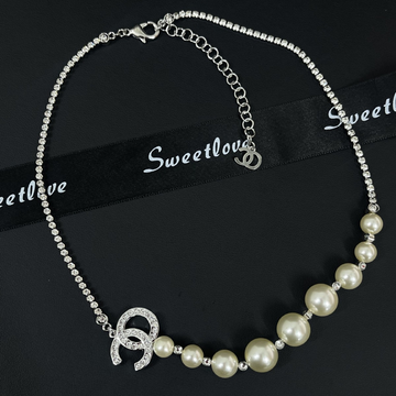 CC Vintage Pearl Sliver Necklaces