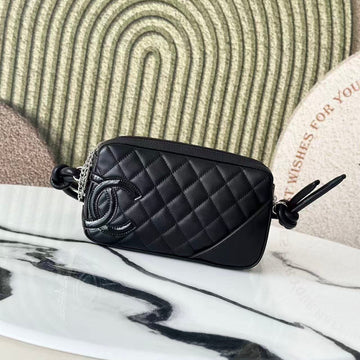 CC Cambon Ligne Pochette Black Quilted Calfskin
