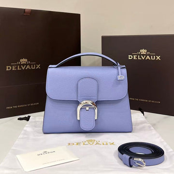 Delvaux Brillant Mini Bag 23CM Lavender In Cowhide