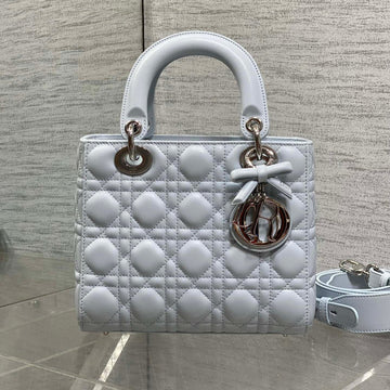 CD 2026 Lady Dior Bag 20CM Glacier Blue Lambskin 286617
