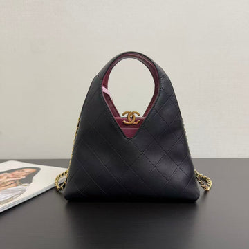 CC 2026 Shopping Bag Black Calfskin