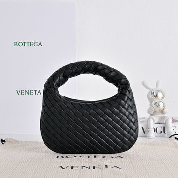 Bv Baby Veneta Black Intrecciato Nappa Leather