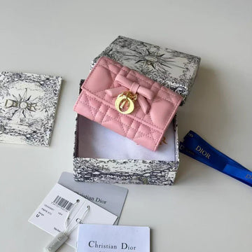 CD 2026 Freesia Bi-Fold Wallet Lambskin
