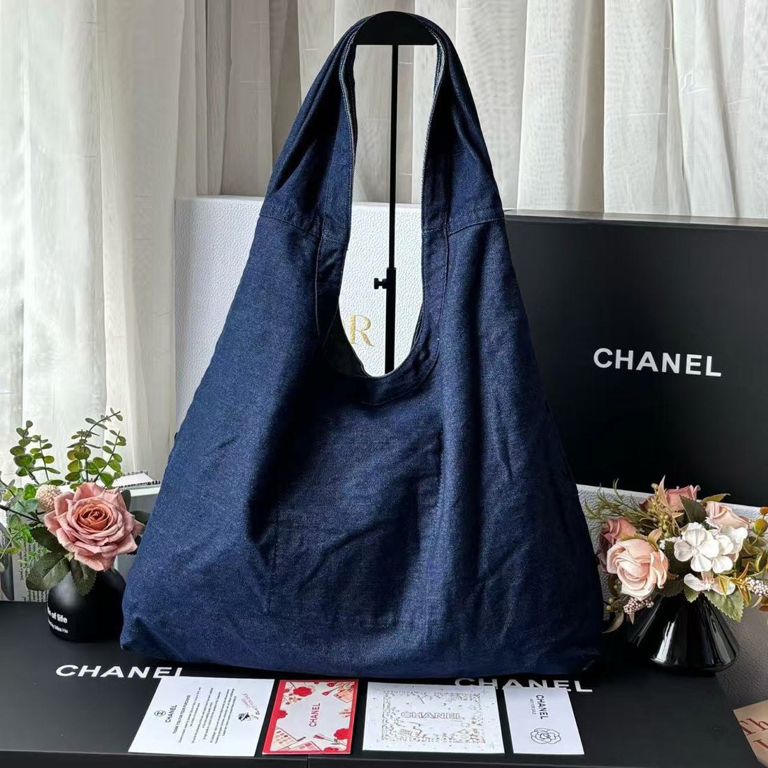 CC 25C Hobo Bags 45CM Dark Blue Denim