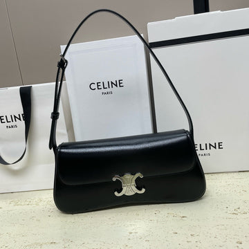 Ce Lola 28CM Medium Black Glossy Calfskin