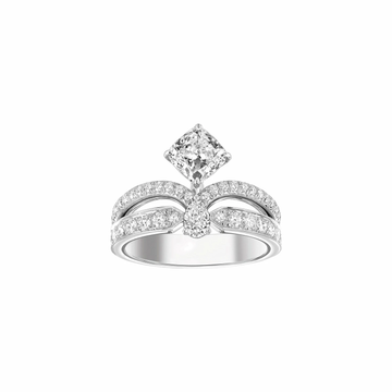 Josephine Diamond Silver Ring
