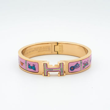 H Pink Gold Bracelet Pink Ceramic