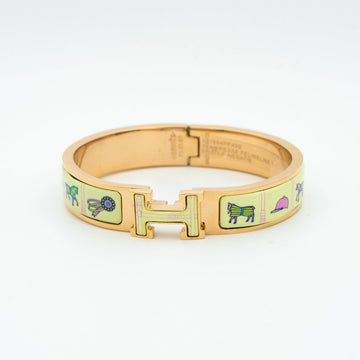H Pink Gold Bracelet Cream Ceramic