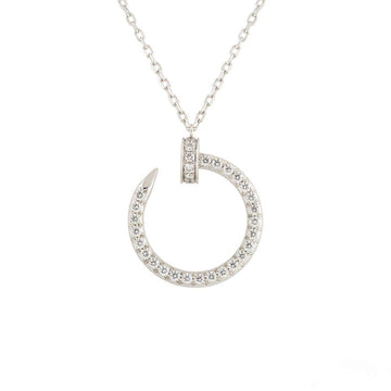 Juste Necklace Silver Diamonds