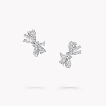 Tilda Box Classic Silver Diamond Stud Earrings