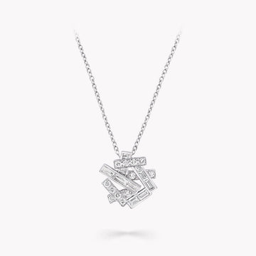 Threads Silver Diamond Necklace