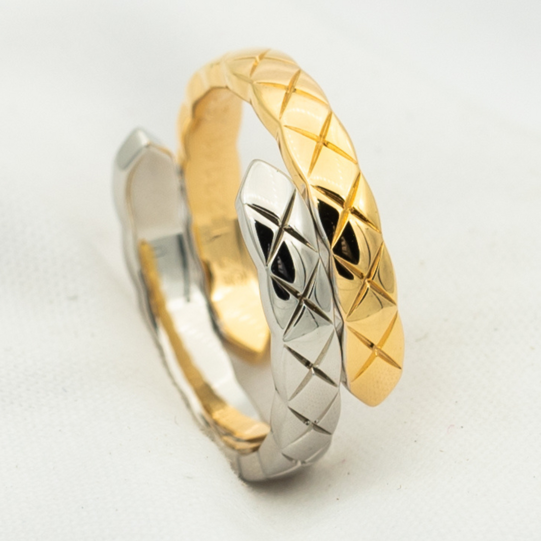 Crush Toi Et Moi Ring Silver Pink Gold