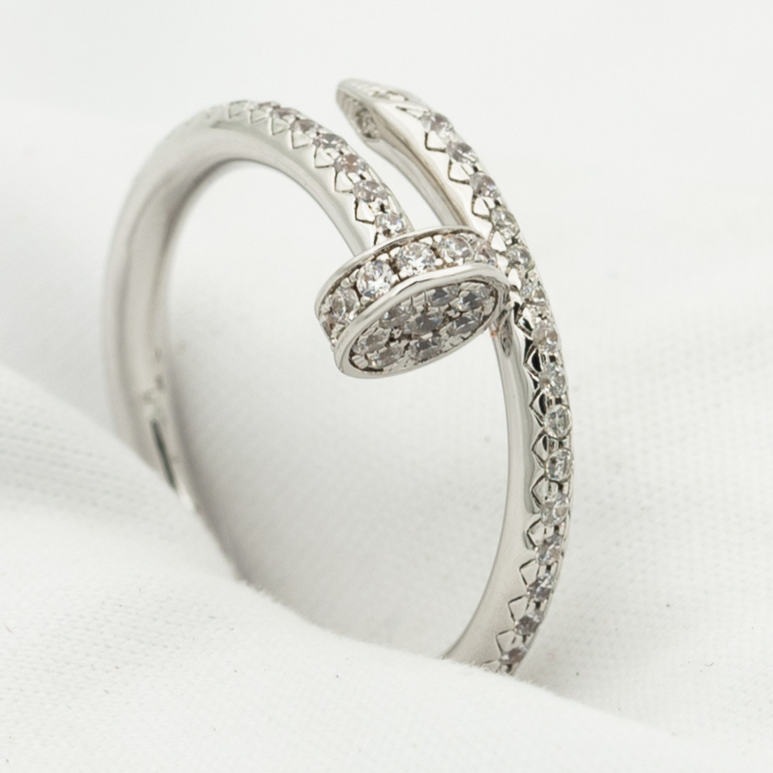 Juste Ring 1.8mm Silver Diamonds