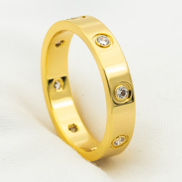 Love Ring 3.6mm 8 Diamonds