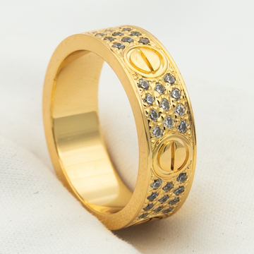 Love Ring 5.5mm Diamonds Paved