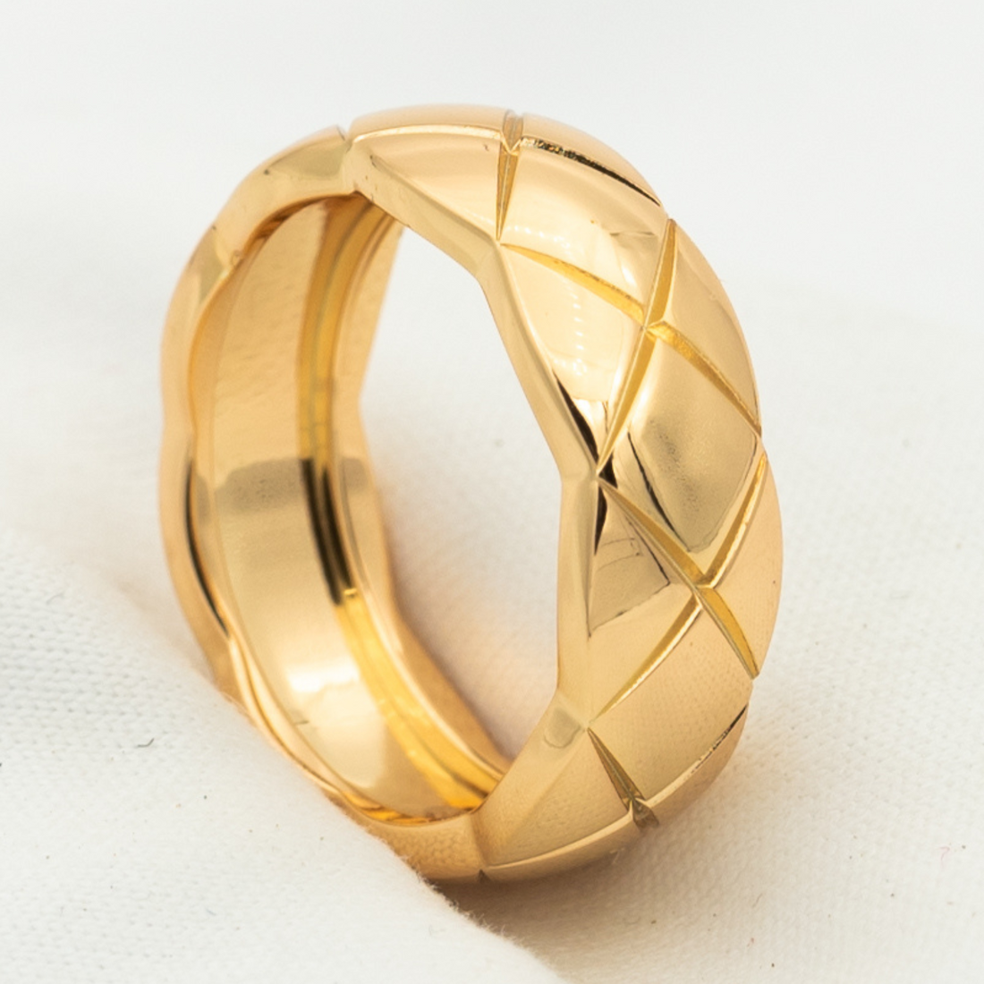 Crush Ring 6.8mm Pink Gold
