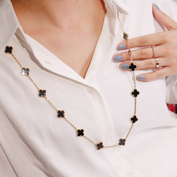 Clover 20 Motifs Onyx Gold