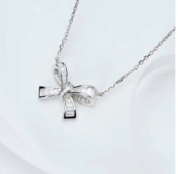 Gra Silver Diamond Necklace