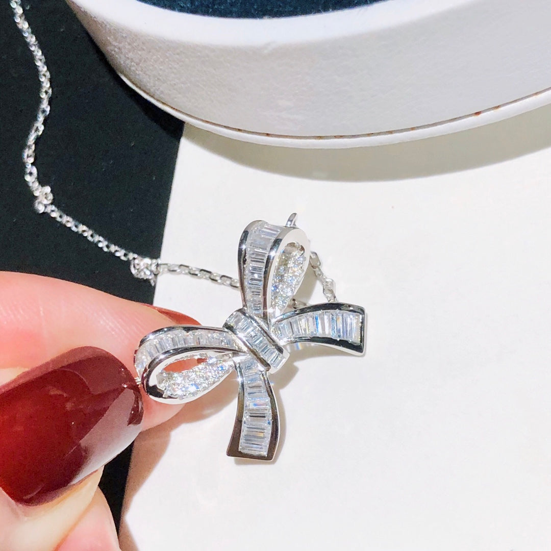 Gra Silver Diamond Necklace