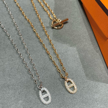 Advanced Seiko Hm Diamond Pig Nose Necklace