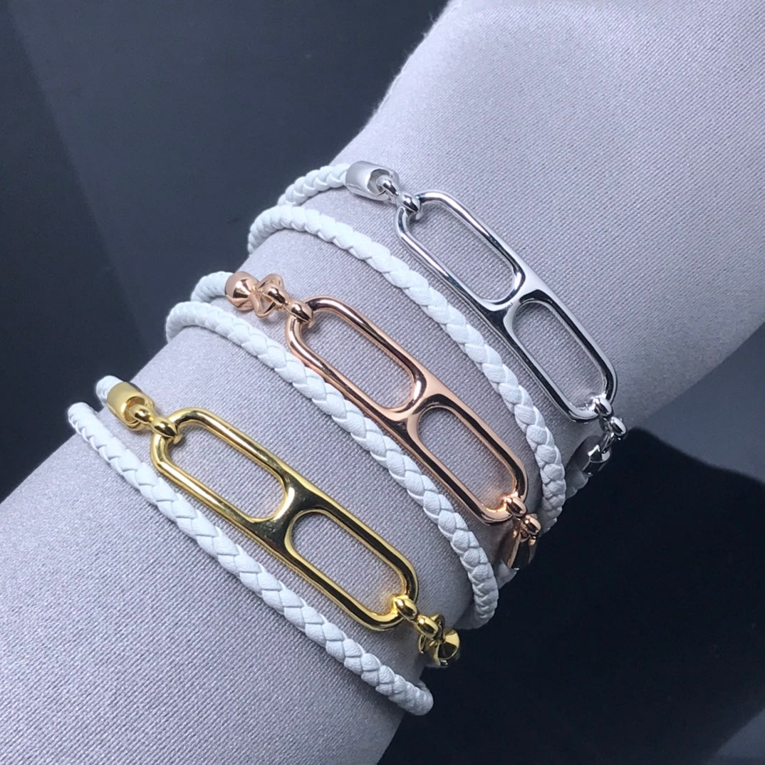 Hm Leather Strap Bracelet Pig Nose
