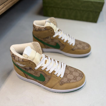 GG Air Jordan Brown Green