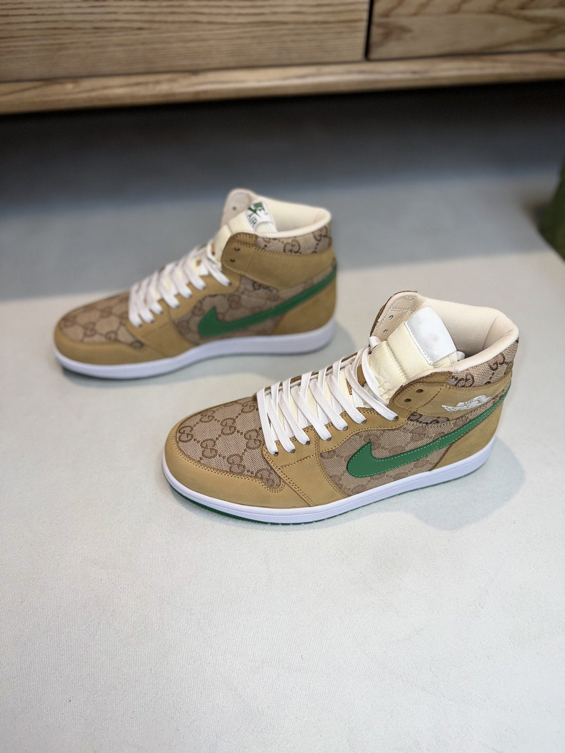 GG Air Jordan Brown Green
