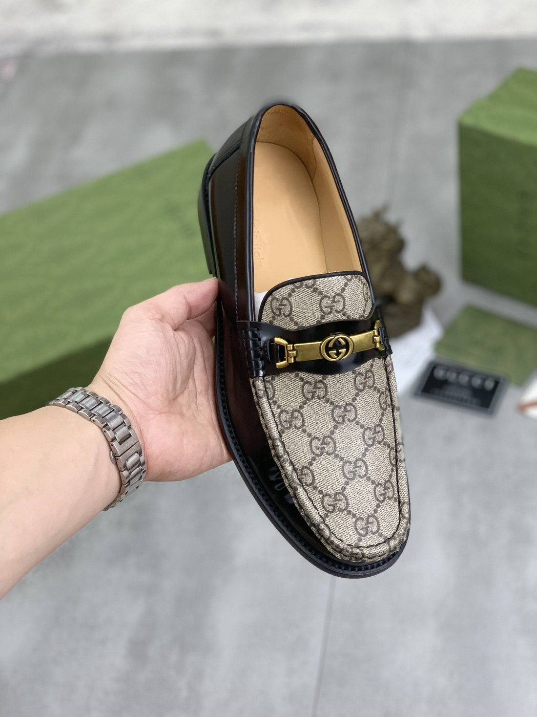 GG Loafer Men's Brown Leather