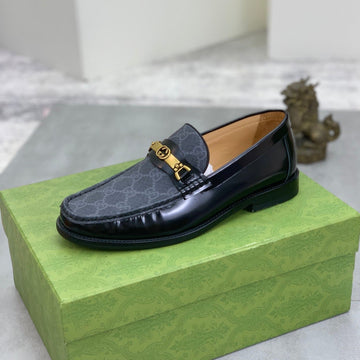 GG Loafer Men's Black Smooth Leather