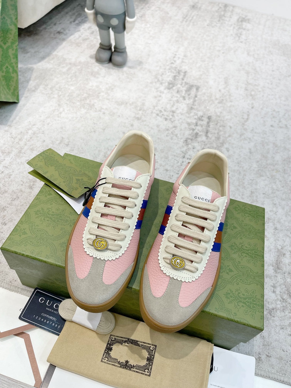 GG Sneakers Ardesia Pink Leather